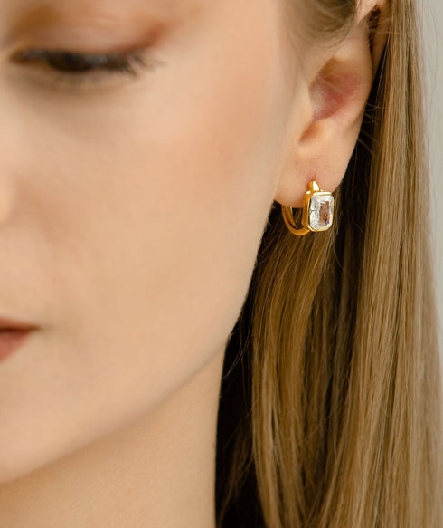 Cercei din argint Layla (Silver/Gold)